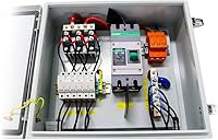 Vista 2 de AIMS Power Caja combinadora de matriz solar de 6 cuerdas 120A 200 VCC 6 entradas 20KW precableado 1000V DC Max Entrada, 125A interruptor de salida