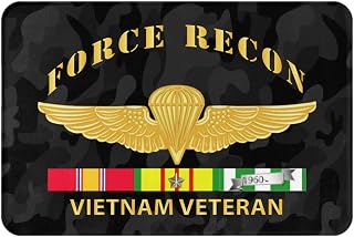 Force-Recon-Wings-Vietnam-Veteran-W-Vn-SVC Outdoor Doormat Non-Slip Mat Indoor Door Mat Bathroom Carpet Pad 24" x 16"