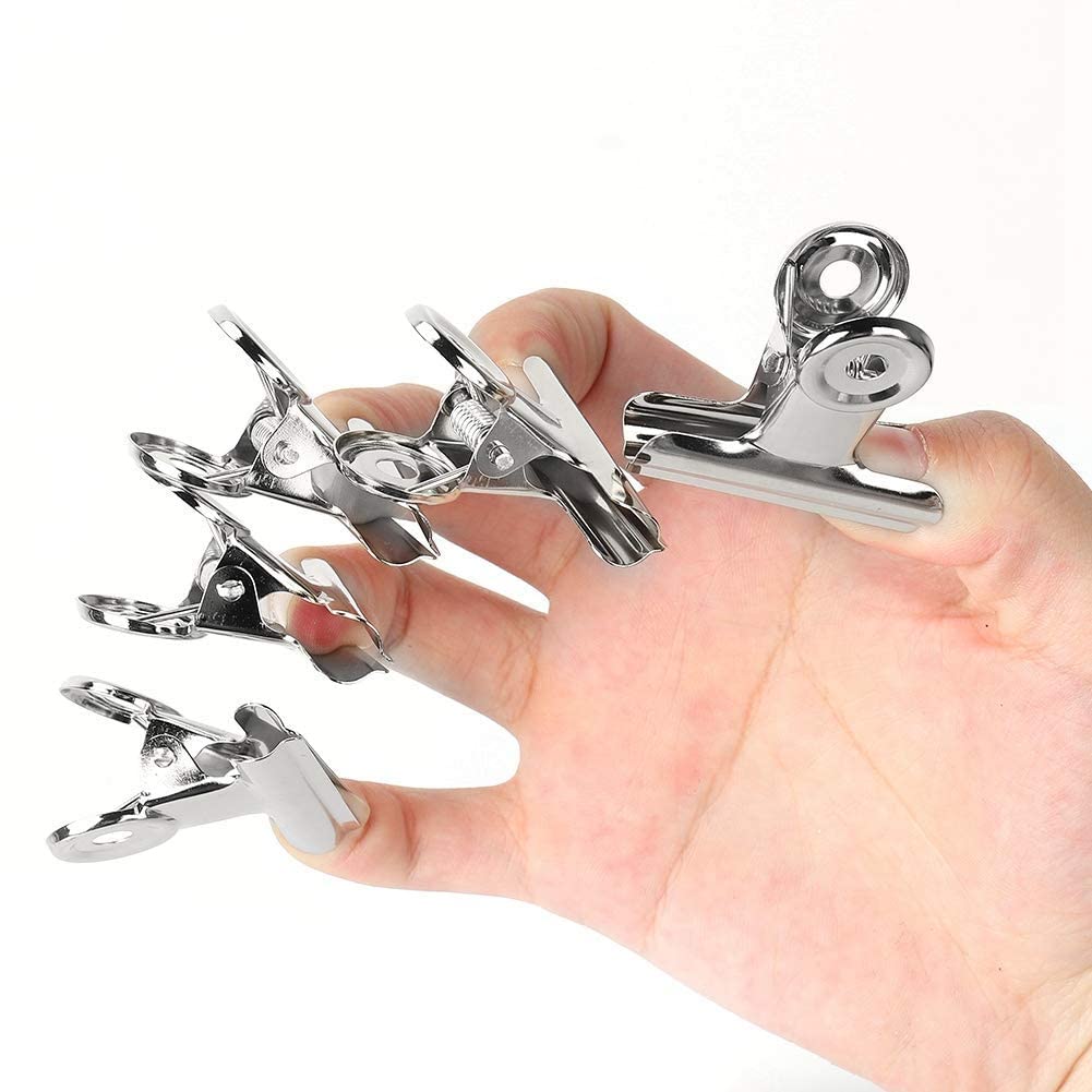 5 Pcs Pinces à Ongles, Nail Art Clips en Acier Inoxydable Argent C Courbe Clous D'extension D'ongle Accessoires Multifonctionnels D'art D'ongle pour L'extension D'ongle de Doigt de Polygone
