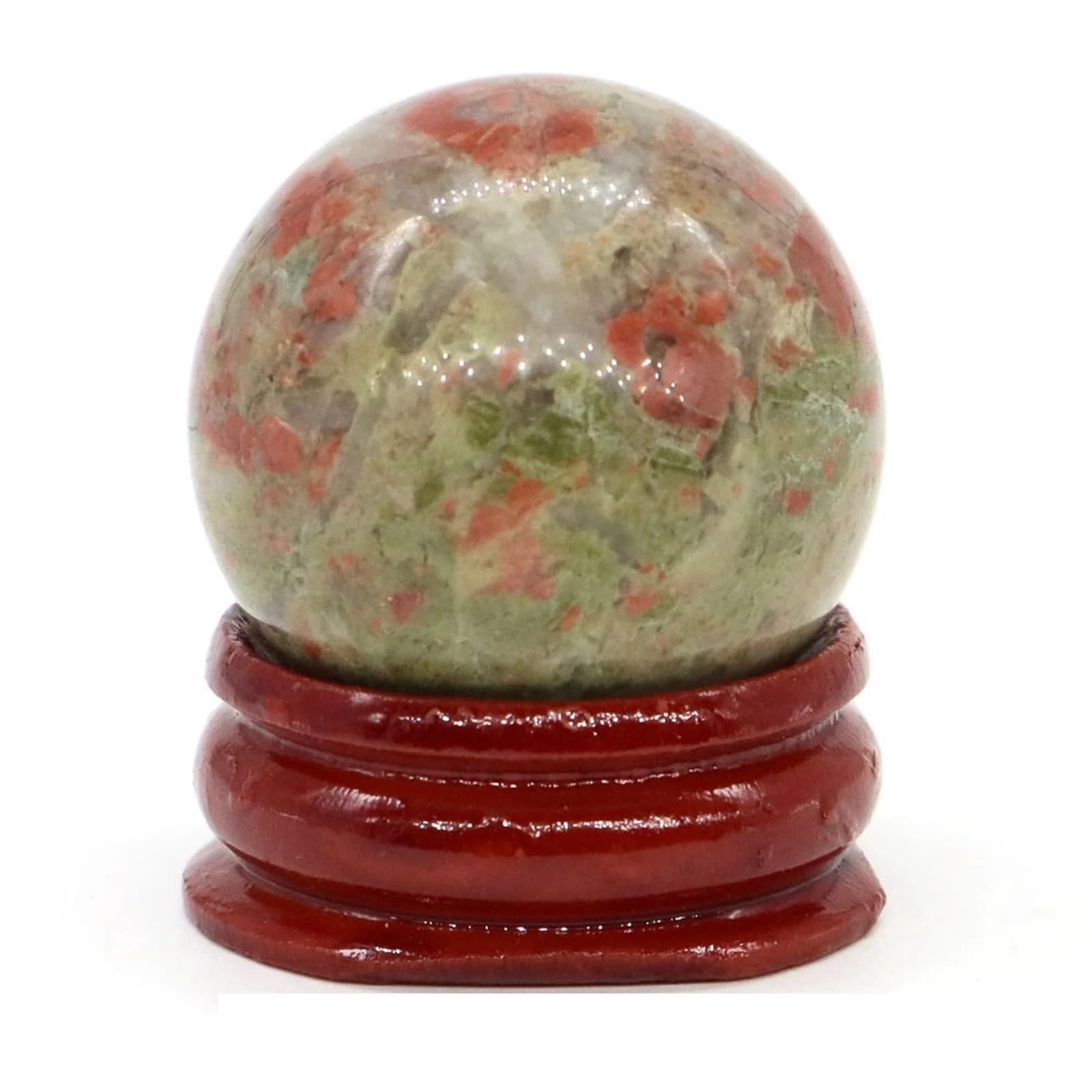 BAYNOPURIN Crystal Sphere 30mm Stone Sphere Quartz Globe Mineral Collection Household Decor