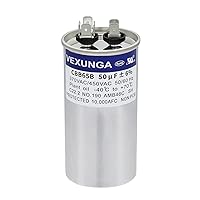 Vista 88 de 35/5 uF 35+5 MFD 370V o 440V Condensador Redondo de Funcionamiento Dual de Arranque para A/C CBB65B Condensadores de Aire Acondicionado para Unidad