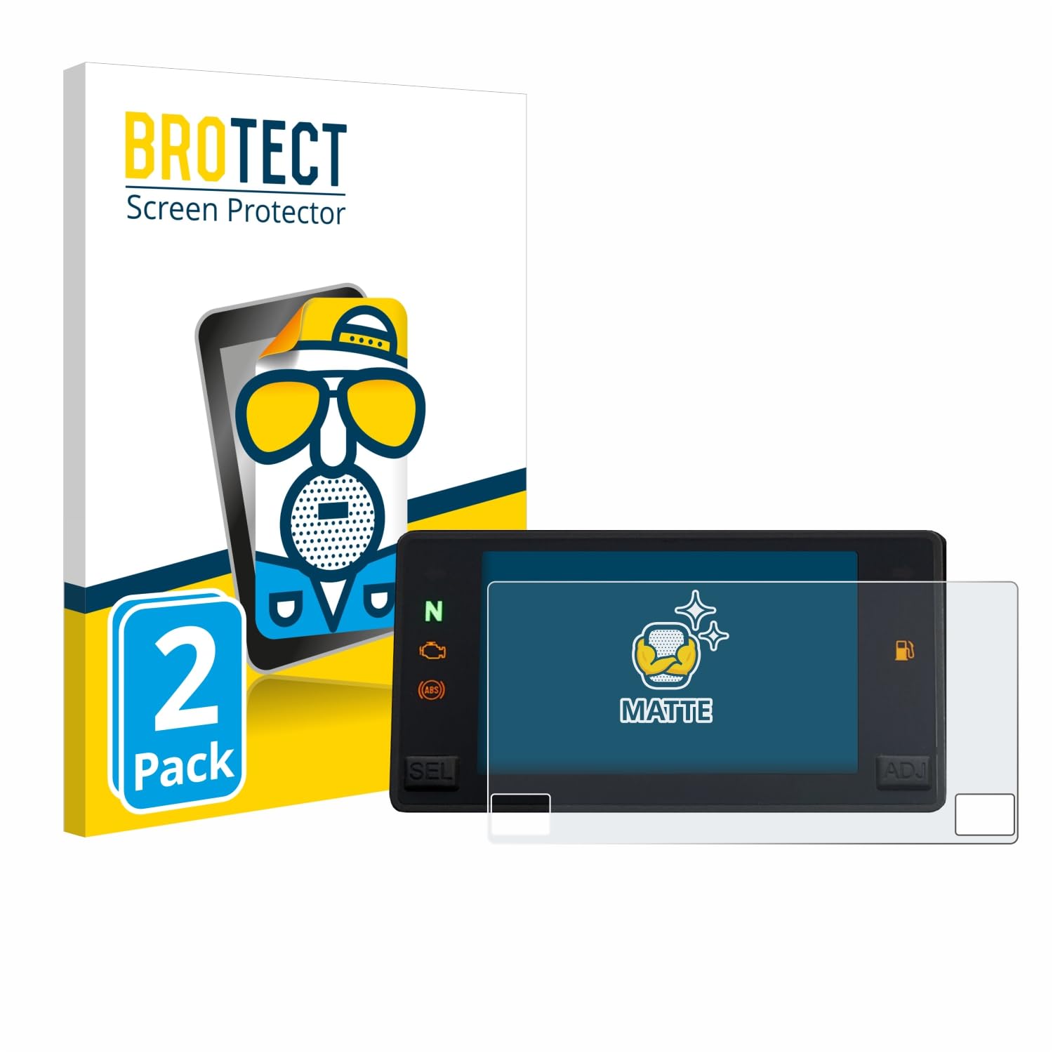 brotect Screen Protector Anti-Glare Compatible with CFMOTO 250SR / 250NK (2 Pack) Screen Protector Matte, Anti-Fingerprint Protection Film