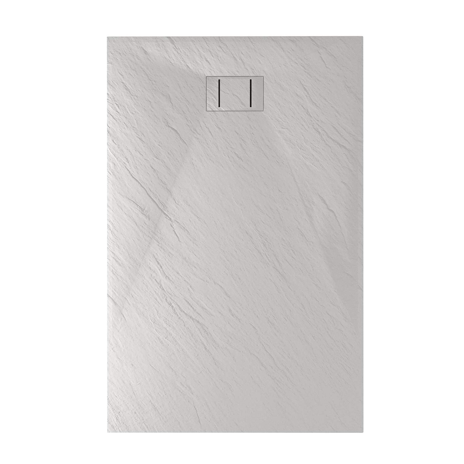 Idralite Bac à Douche 70x150x2,6 CM Rectangulaire Blanc Effet Pierre Mod. Blend
