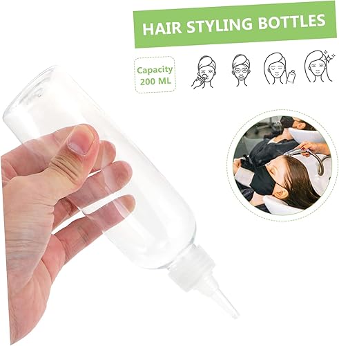 Miniatura 3 de 10 Uds. Loción recargable para tinte Oz Perm Top Hair Cap Líquido boca puntiaguda Aplicador Botellas Salon Multiusos Colorante Botella Cosméticos