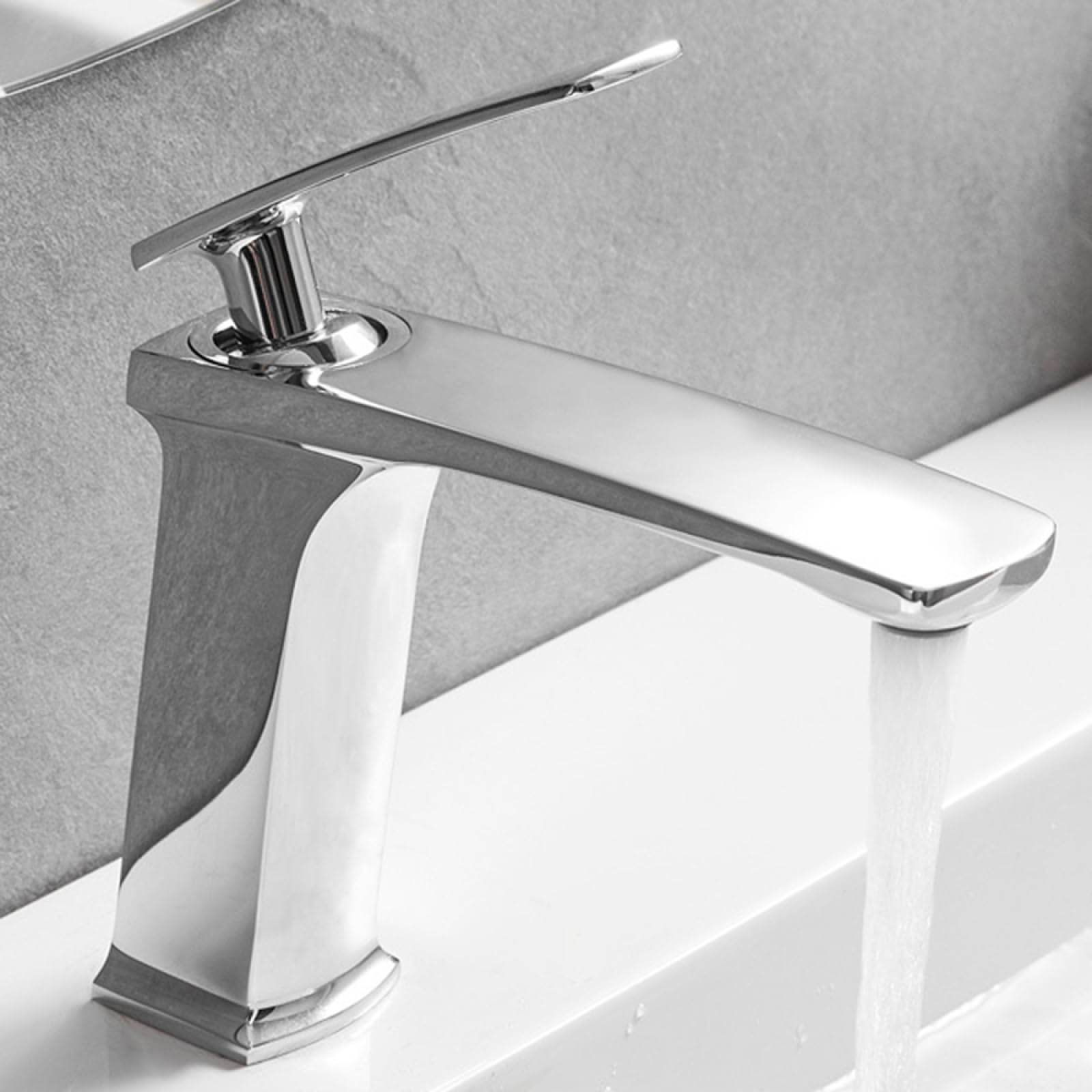 Robinet de salle de bain avec mitigeur économie d'eau et cartouche céramique