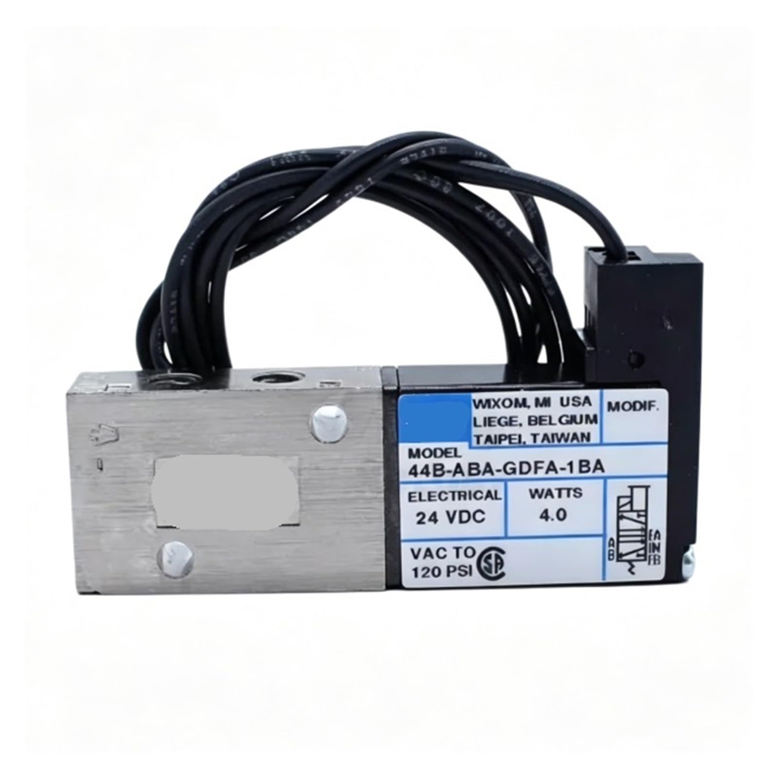 Électrovanne 44B à commutation rapide 44B-ABA-GFEA-1KA pour automates