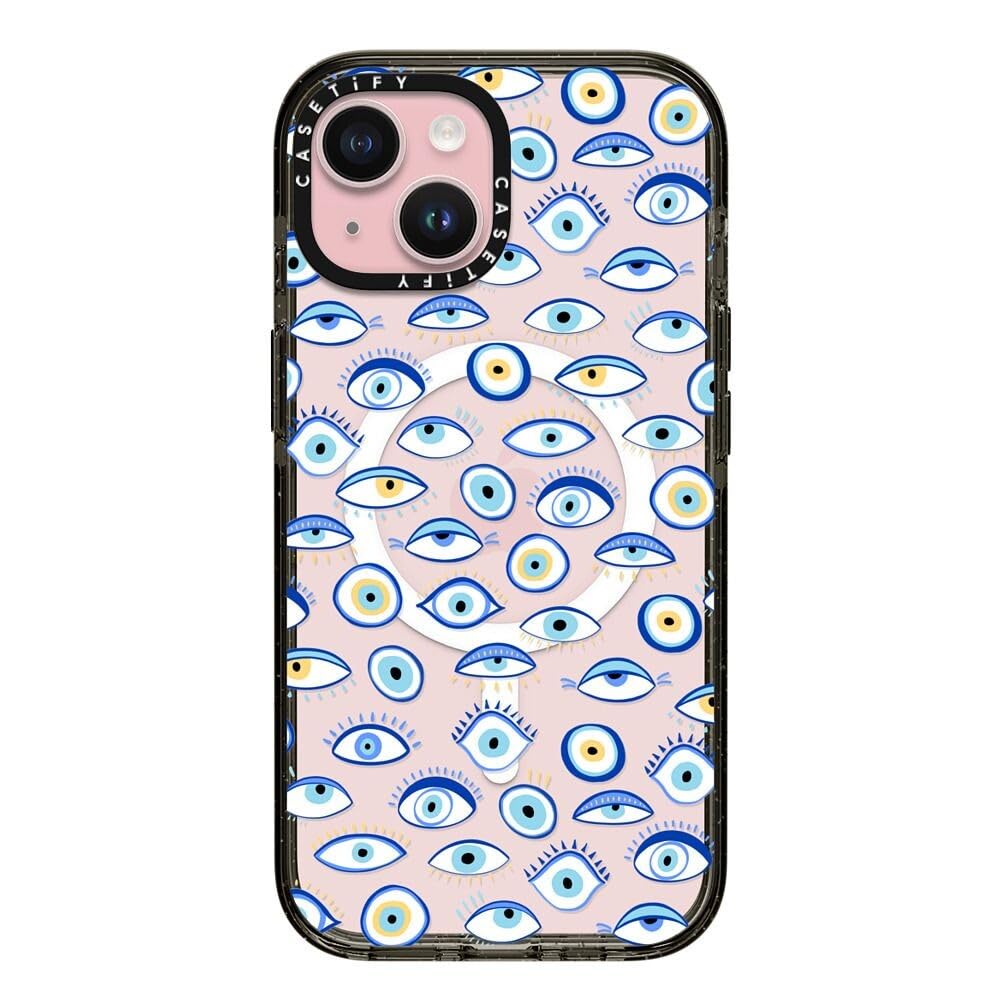 Coque iPhone 15 CASETiFY antichoc testée militaire protection 2.5m œil bleu - 8