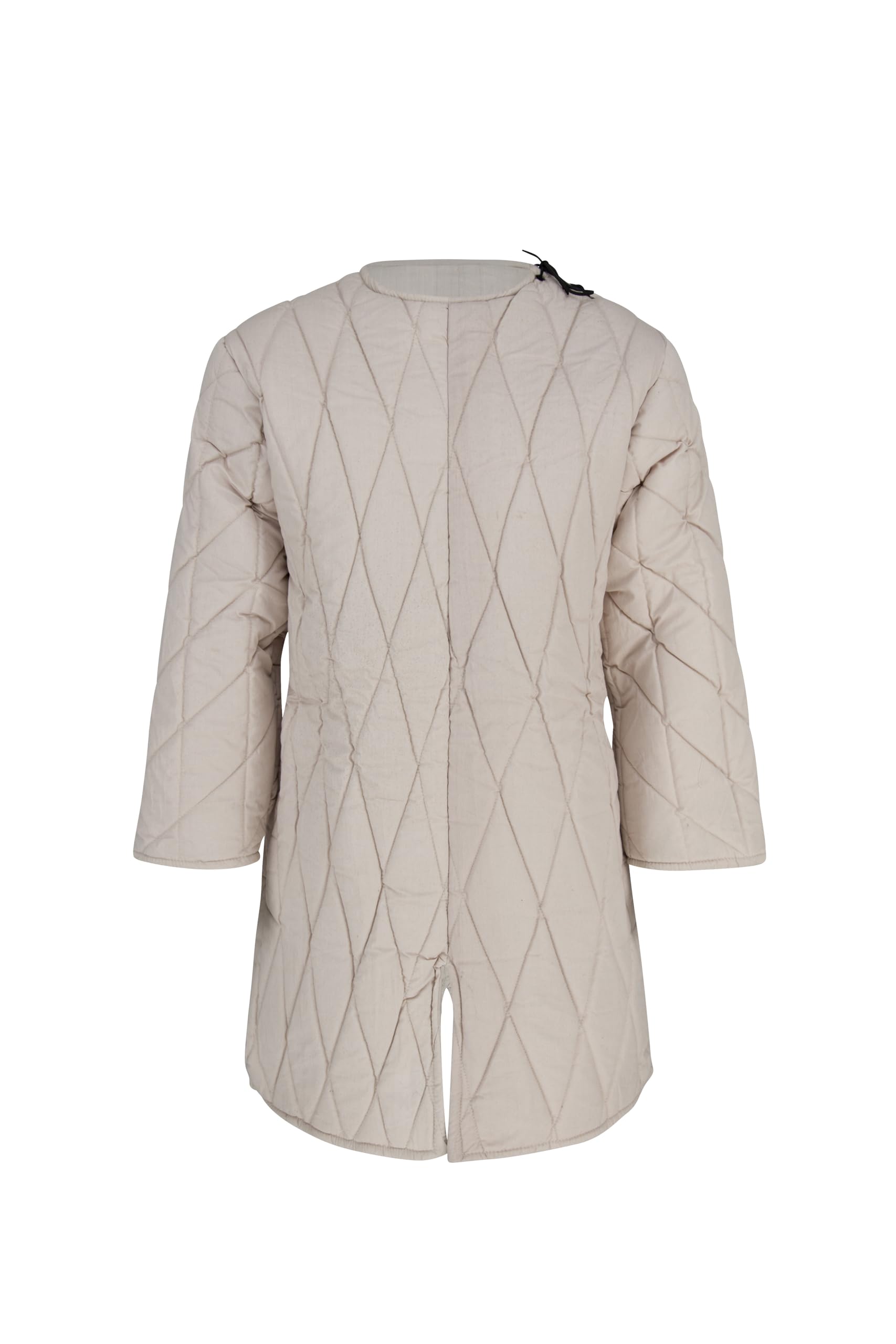 Leonardo Carbone® Klassischer Mittelalter Gambeson Nils - Mittelalter Kleidung Herren, Kostüm Accessoires, Gambeson-Mantel volle Ärmel, Theater-Kostüm, LARP, Cosplay - 100% Baumwolle Natur 3XL