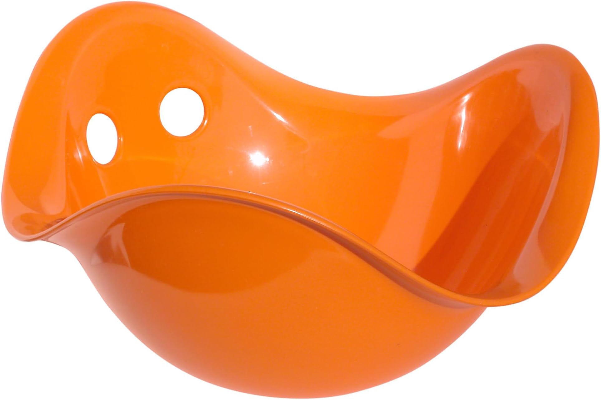 MOLUK Bilibo Open-Ended Sensory Toy for Toddlers & Kids, Swiss Design for Balance, Spinning & Imaginative Play, Durable Indoor & Outdoor Toddler Toy for Children Aged 2+, Orange