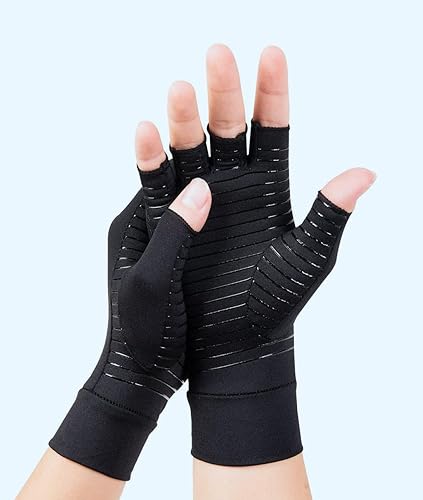 Guantes de compresión de medio dedo al aire libre, guantes de ciclismo para hombres y mujeres