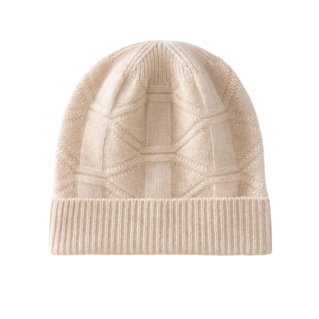 Bonnet en cachemire femme tricoté en laine de qualité supérieure
