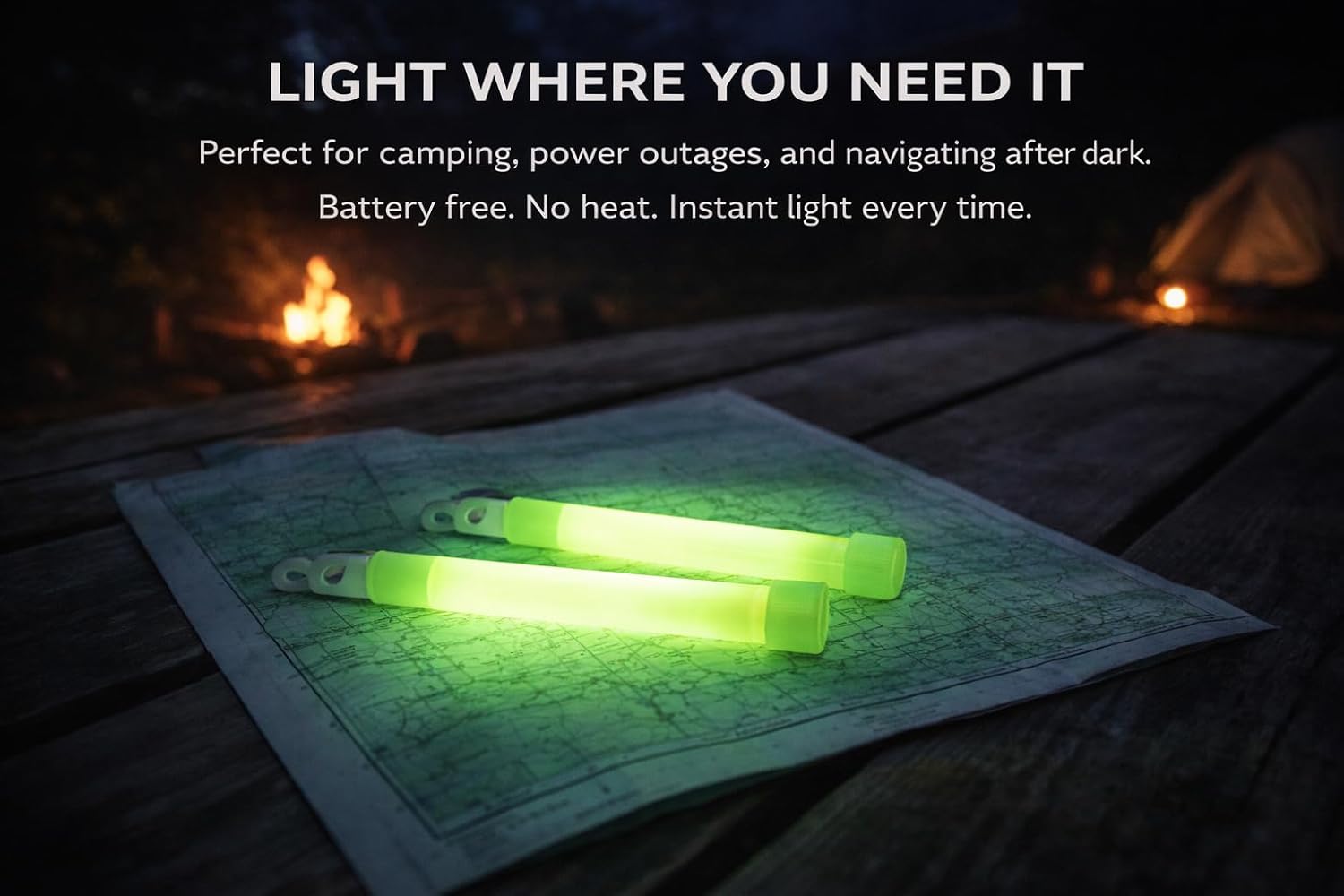 Ready America 27217 8-Hour Emergency Lighsticks (2 Pack), Green