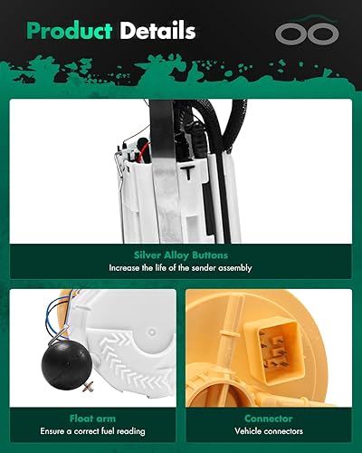 Miniatura 3 de SCITOO Conjunto eléctrico de la bomba de combustible de alto rendimiento para 2005-2006 para Volvo XC90 2.5L, 2007-2014 para Volvo XC90 3.2L,