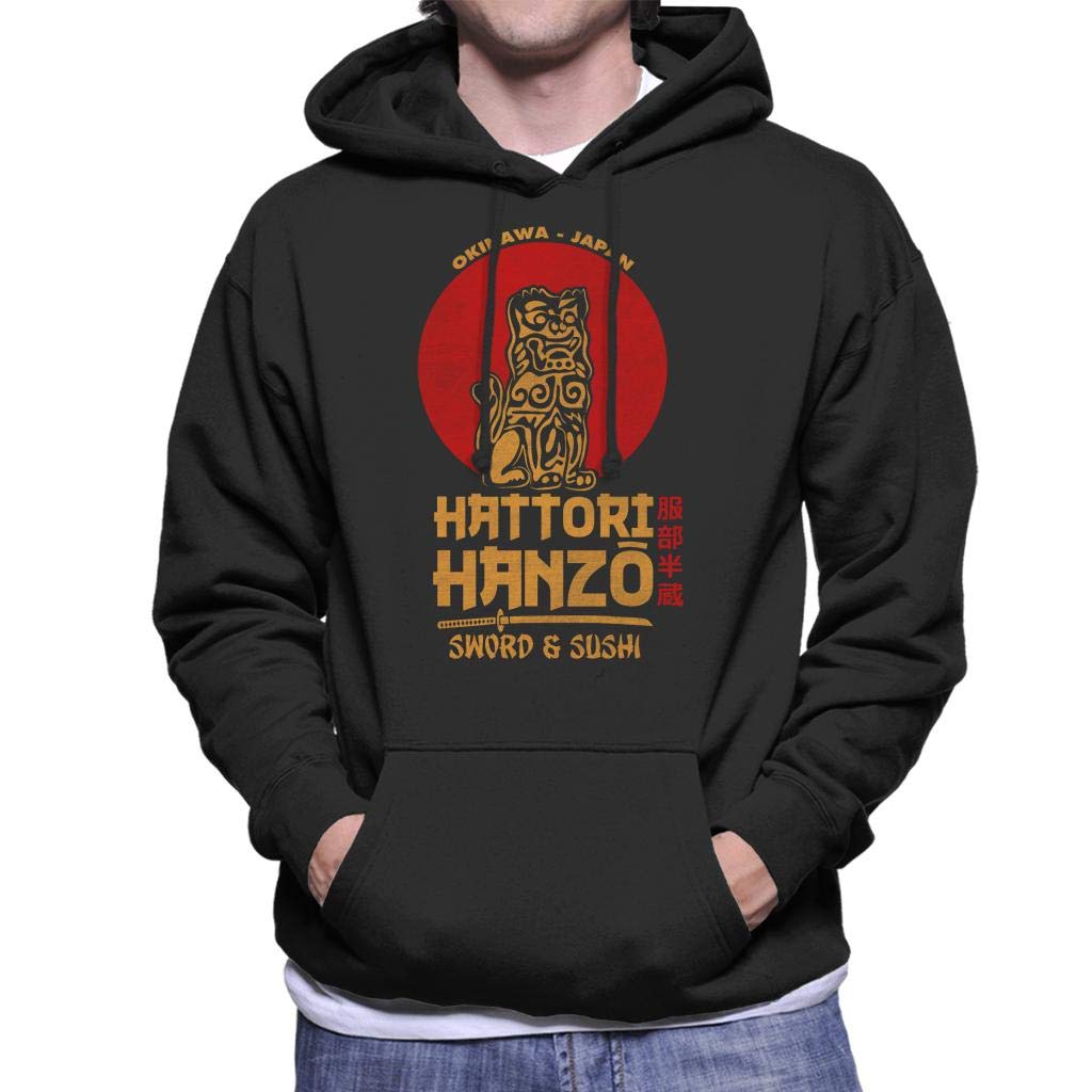 Retro Hattori Hanzo Sword and Sushi Kill Bill Men's Hooded Sweatshirt