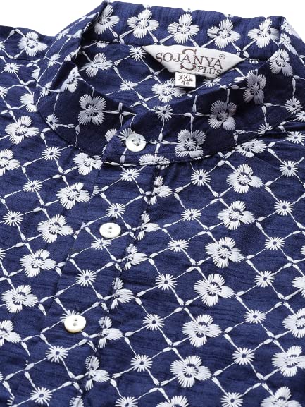 Image of SOJANYA (Since 1958, Men's Silk Blend Grey Kurta Pyjama & Silk Blend Jacket Combo