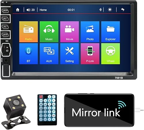Miniatura 10 de KUNFINE Universal CarPlay/Android Auto Autoradio Android FM Radio Navegación del Coche Estéreo Pad Reproductor Multimedia GPS 7 "IPS Pantalla Táctil