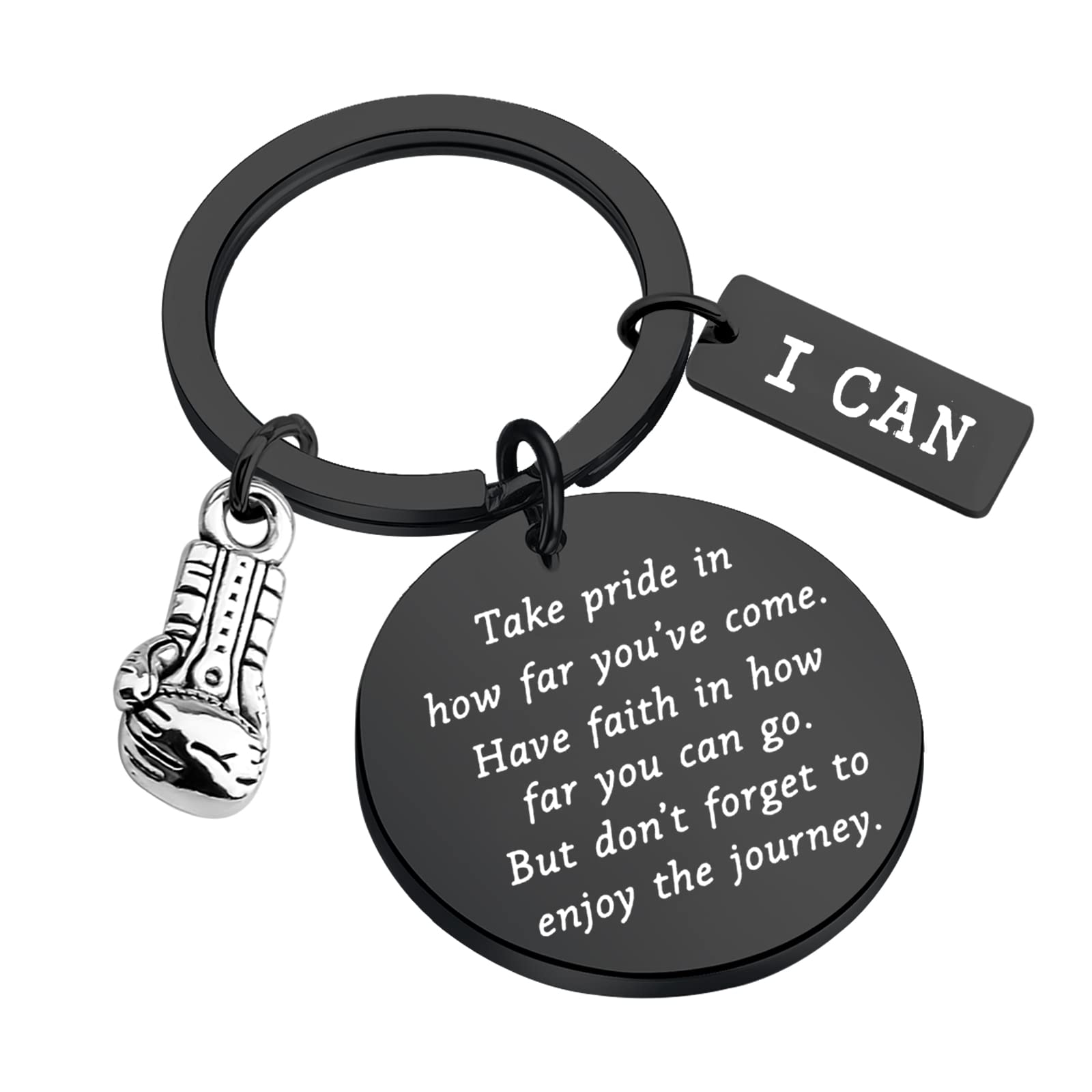 FUSTMW Boxing Keychain Gift Boxing Gloves Keychain Boxer Fan Gift Inspiration Gifts for Boxers Boxing Coach Gifts