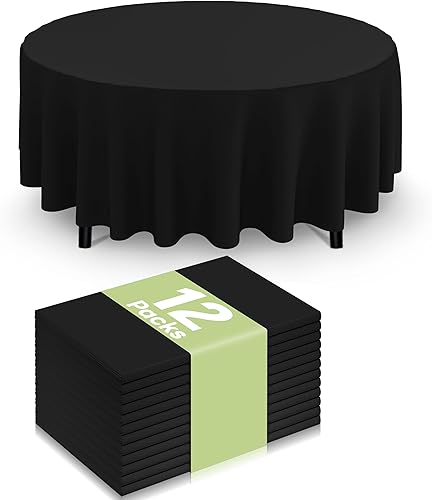 Miniatura 84 de Smiry Paquete de 8 manteles desechables a cuadros, mantel de plástico impermeable de 54 x 108 pulgadas, manteles rectangulares a cuadros caqui y