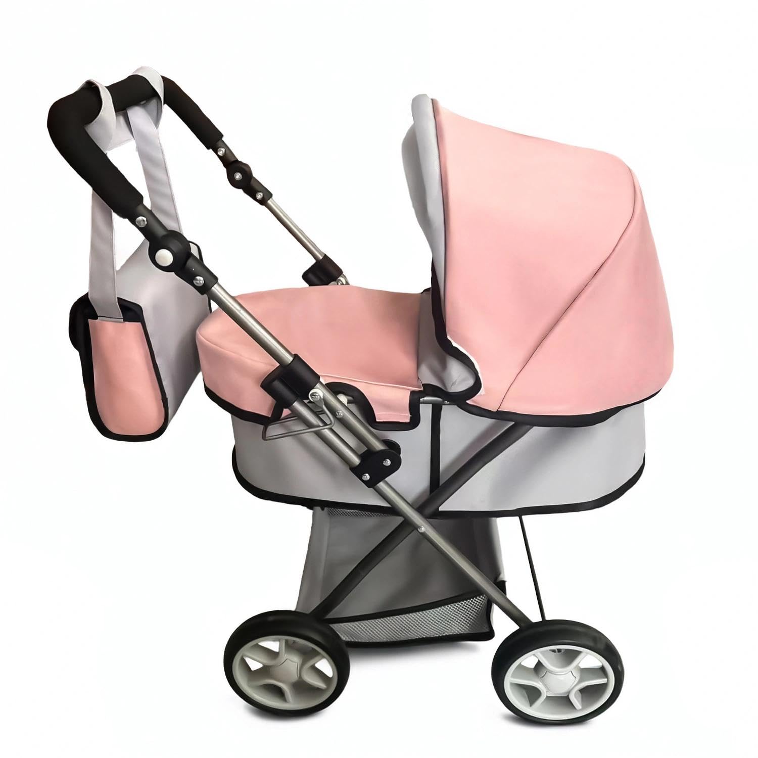 Anano Carrito Bebe Juguetes Multifuncional con Diseño Realista – Carro Bebe Juguete Imaginativo Cochecito Muñecas De hasta 55 Cm, Carrito Muñecas Niña 3 Años | Carro Bebe Juguete Imaginativo Cochecito Muñecas De hasta 55 Cm, Carrito Muñecas Niña 3 Años