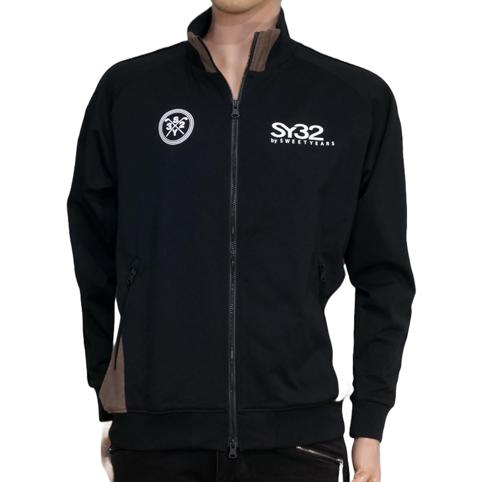 Amazon | SY32 LOGOプリント ZIP UP ドライスウェットジャケット