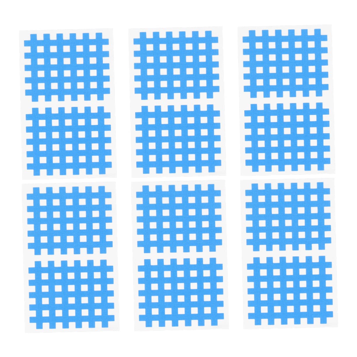 SHERCHPRY 20Sheets Dark Support Tapes Adhesive Cross Shaped Fitness Patches for Relief and Rehabilitation Breathable Athletic Cloth for Men and Women