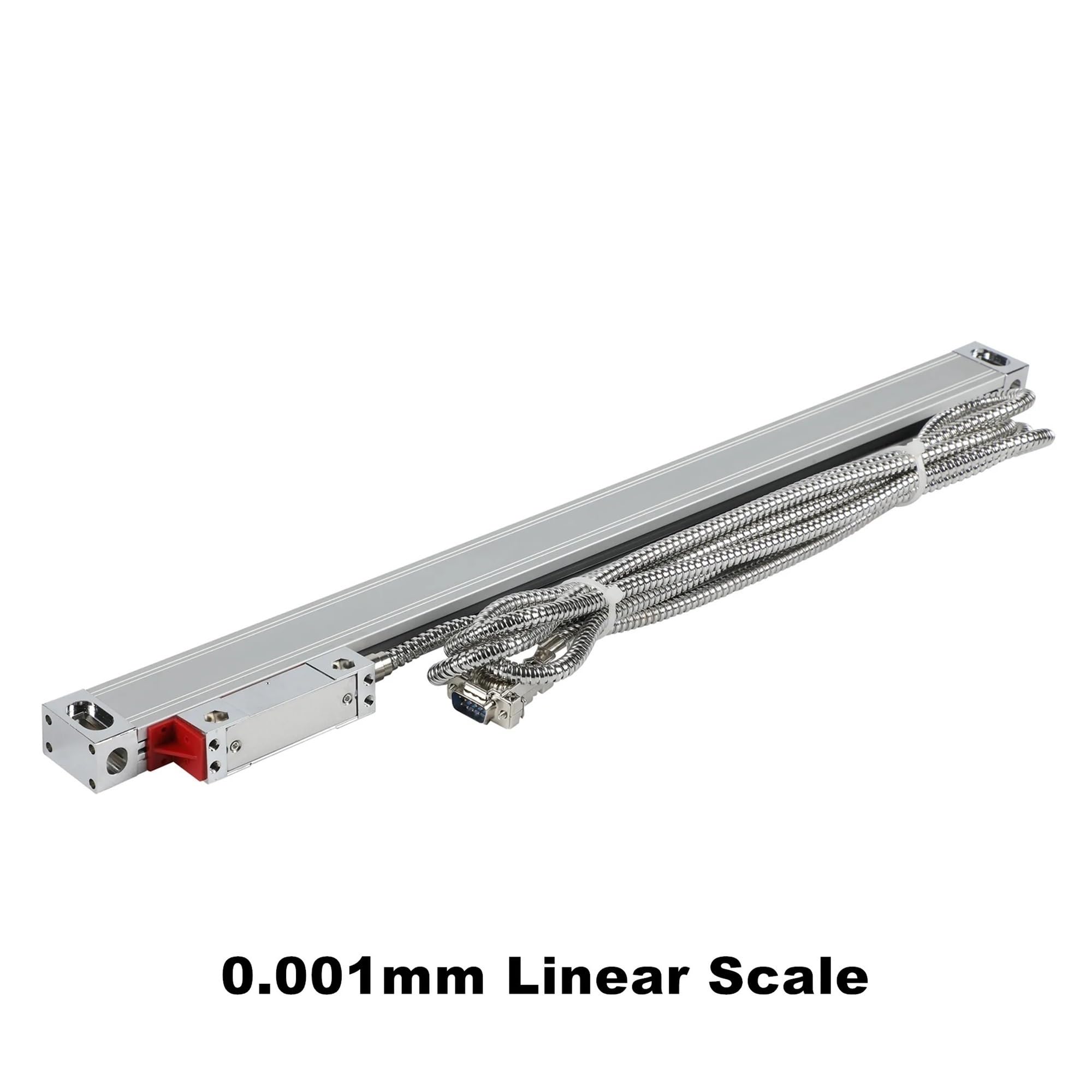 Enkoder liniowy, 0,001 mm 50 100 150 200 250 300 350 400 Smukła liniał DRO 20 x 28 Cienka mała linia 1 um tokarka enkoder liniowy kratka linijka czujnik do frezarki DRO(100mm travel-0.001mm)