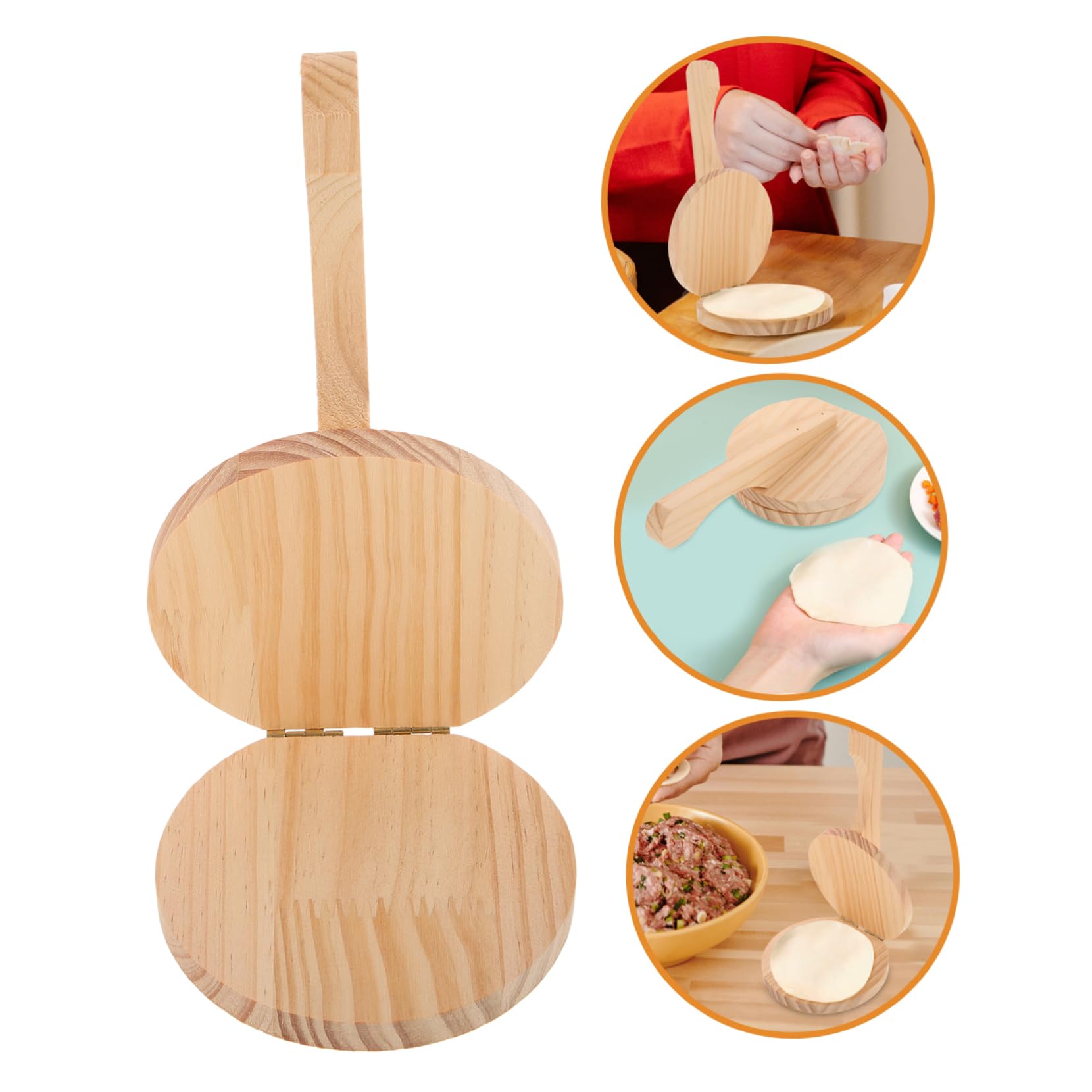 SOLUSTRE Multi-function Dough Presser Reusable Dumpling Skin Press Manual Dumpling Maker