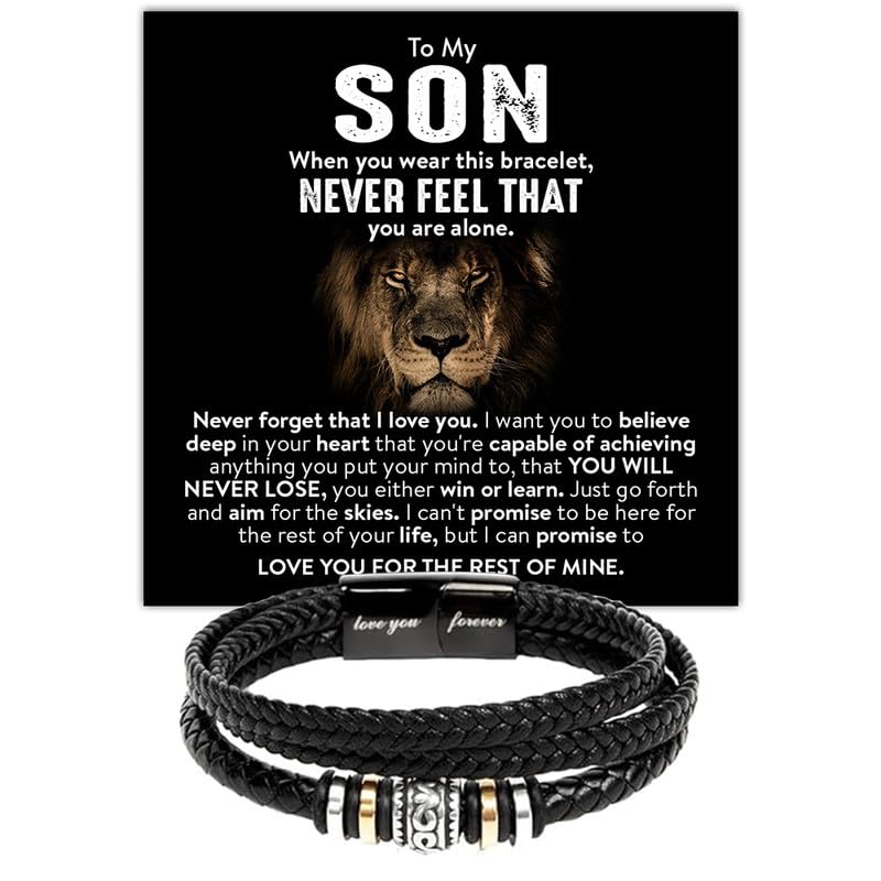 Pulsera para Hombre en Acero Inoxidable con Mensaje Inspirador miniatura 1