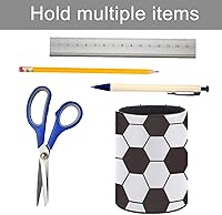 Vista 4 de Soporte para Bolígrafo de Balón de Fútbol Organizador de Lápices Lindo Vaso de Lápices Decoración de Escritorio Soporte para Brochas de Maquillaje