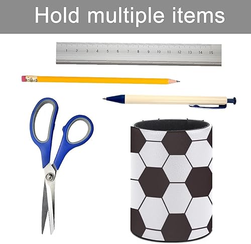 Miniatura 4 de Soporte para bolígrafo de fútbol, organizador de lápices, lindo vaso de lápices, decoración de escritorio, soporte para brochas de maquillaje, taza
