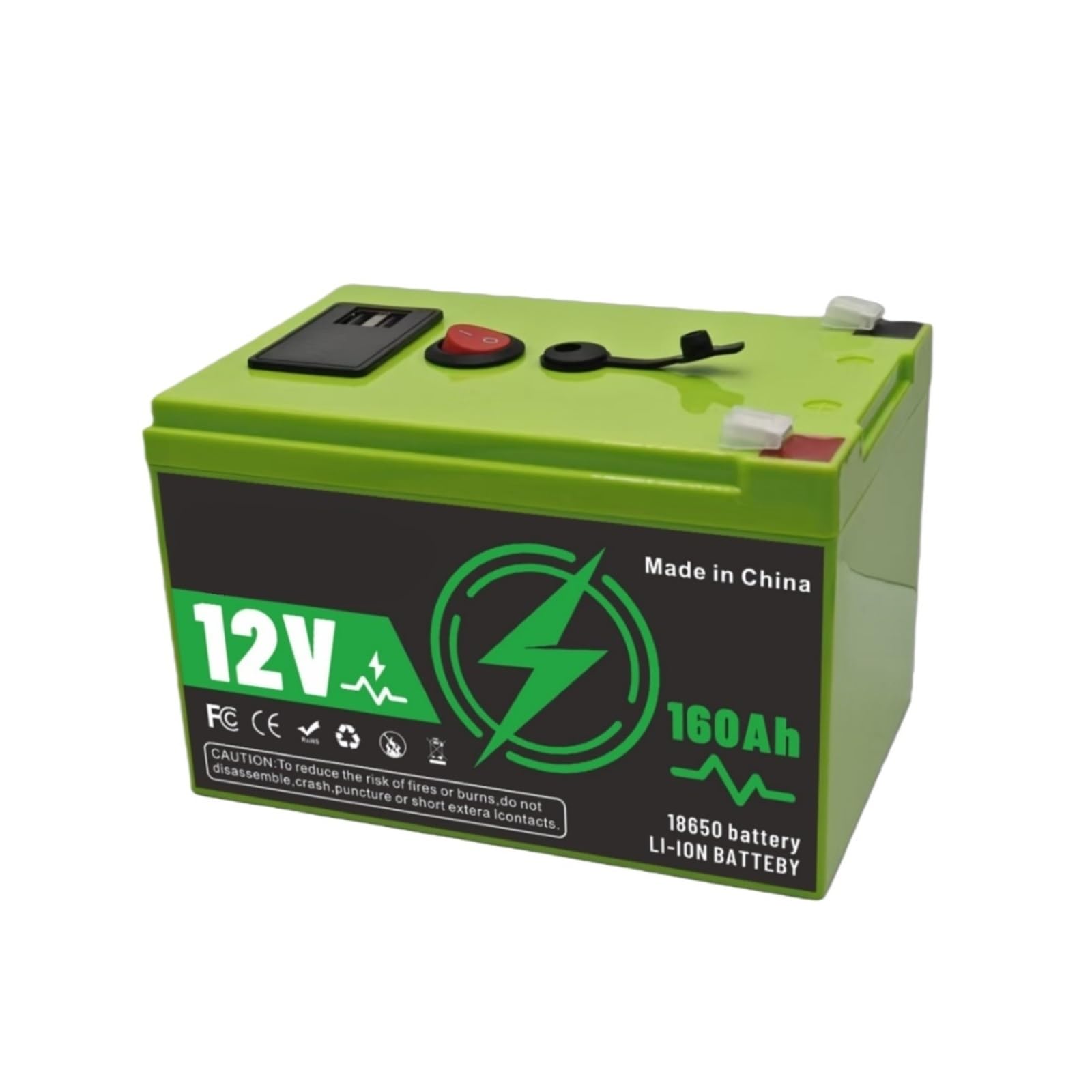 Banco Impermeable Del Poder De La Protección De La Batería 150Ah BMS De 12V LiFePO4