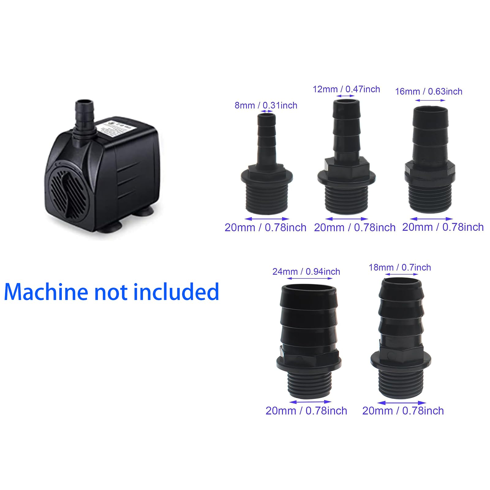 Aquarium Sand Aqueon Water Changer Replacement Faucet Adapter For