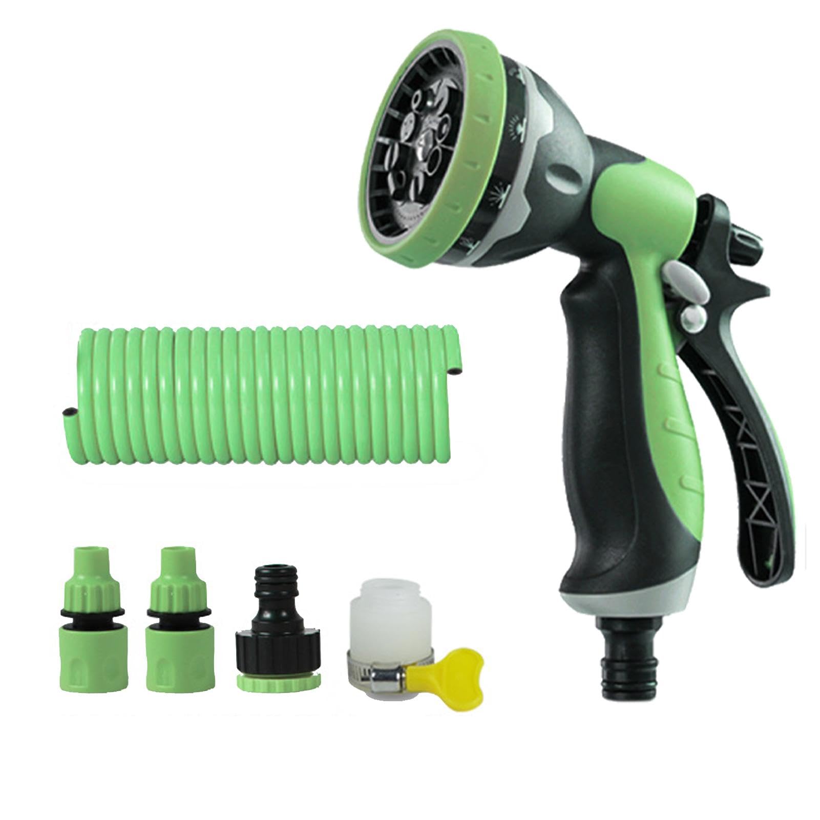 SPECILITE Tubo Da Giardino A Spirale 22,9 M X 0,9 Cm – Leggero In EVA Con Raccordi In Ottone E Ugello A 6 Funzioni, Retrattile E Antigroviglio - 3