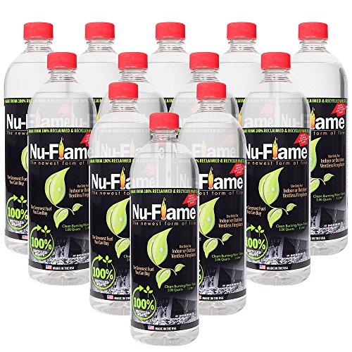 NuFlame Liquid Ethanol Fireplace Fuel, 1Liter Bottle, by NuFlame12
