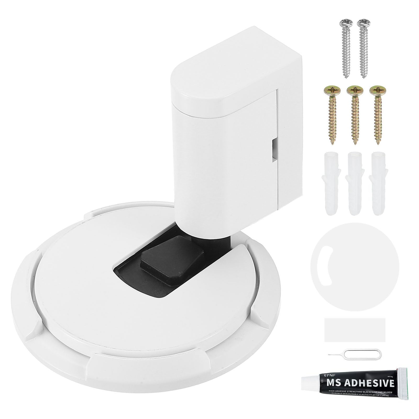 Butée de porte magnétique pour chambre et salle de bain avec fixation adhésive
