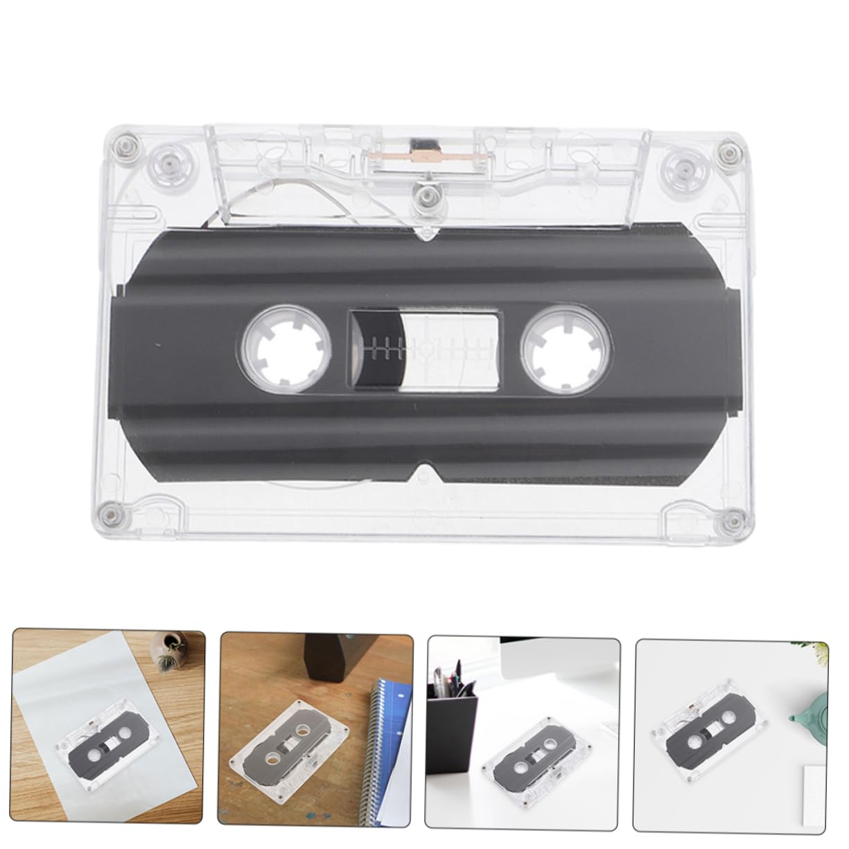 ARTIBETTER 4pcs Blank Cassette Tape Audio Tapes for Decoration Recording Quality for Office Study and Home Decor Creative for Music