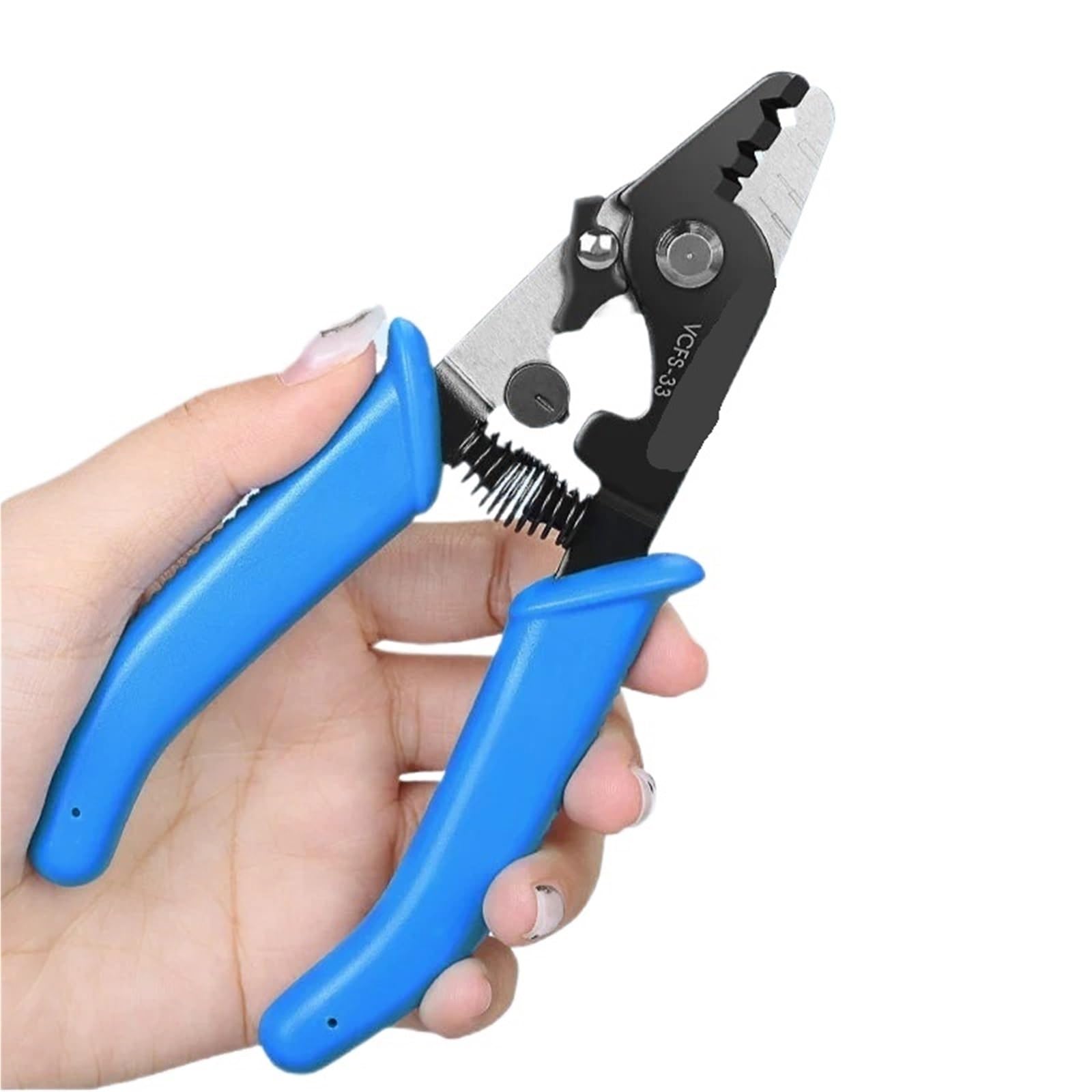 1pc VCFS-33 Three-Port Fiber Stripping Pliers Optical Fiber Stripper FTTH Tool Fiber Optic Wire Stripper