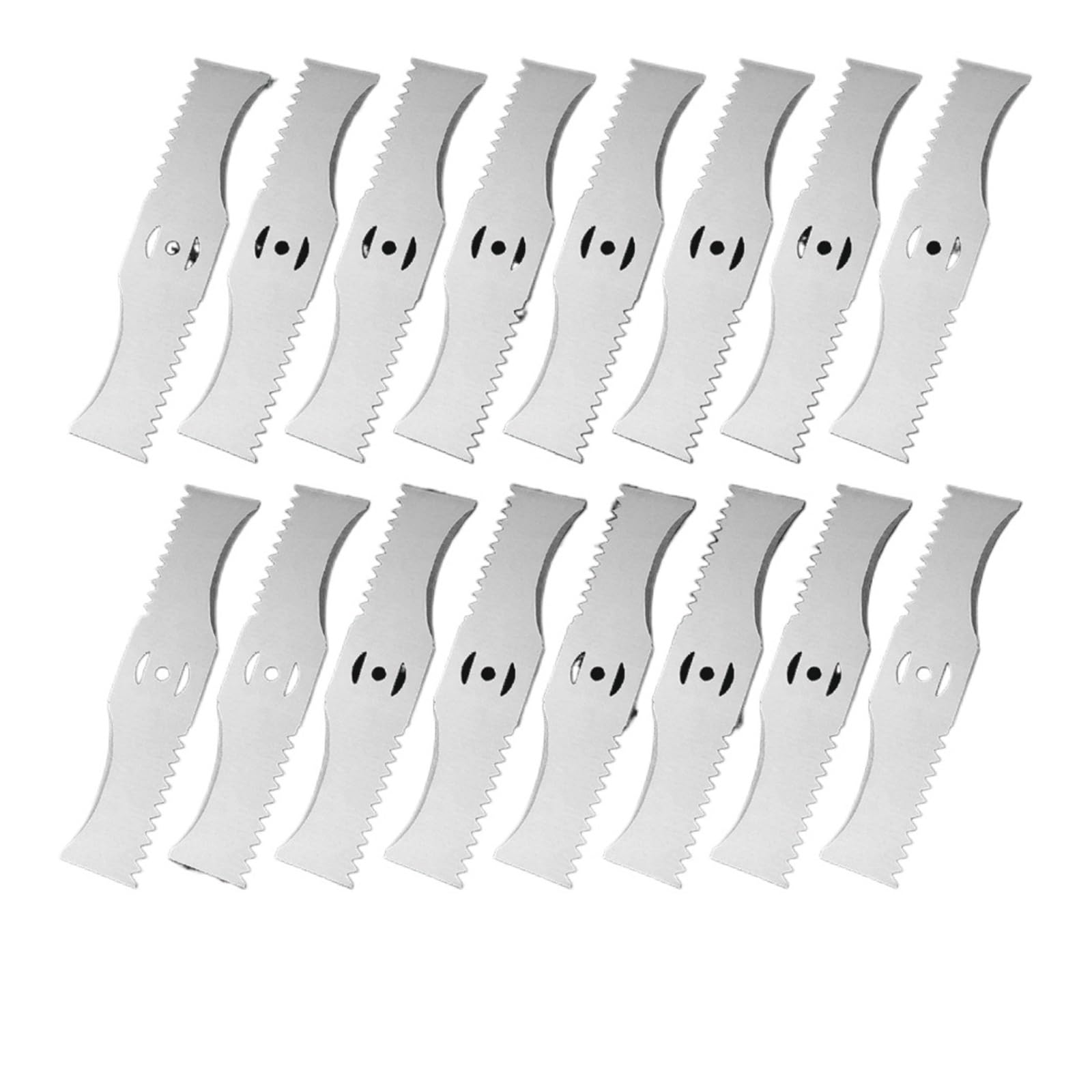 Cuchillas for Cortacésped Cuchilla Dentada En Forma De Arco De 150 Mm Universal Compatible Con Cortacéspedes Pequeños Con Batería De Litio Recortadoras Máquinas Herramientas for Cortar Jardín | 16PCS Blade