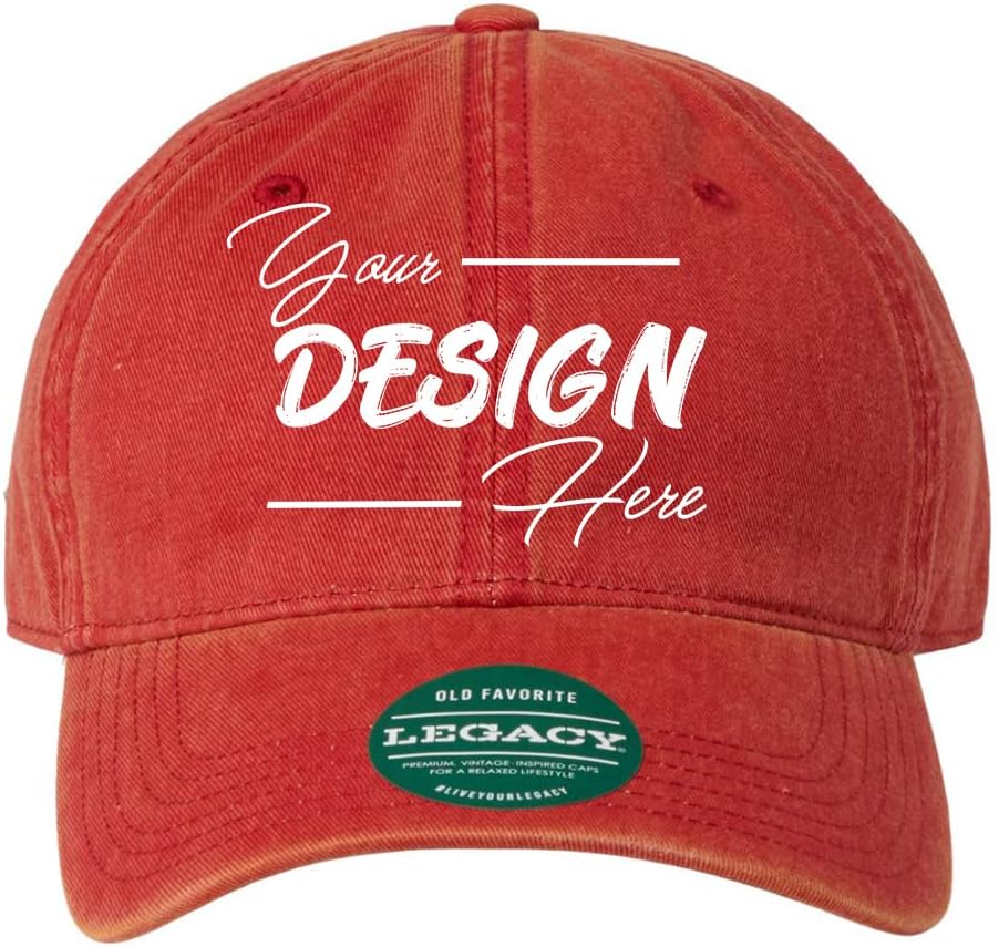 INK STITCH Custom Legacy Unisex Embroidery Add Your Own Logo Texts Old Favorite Twill Basbeball Caps