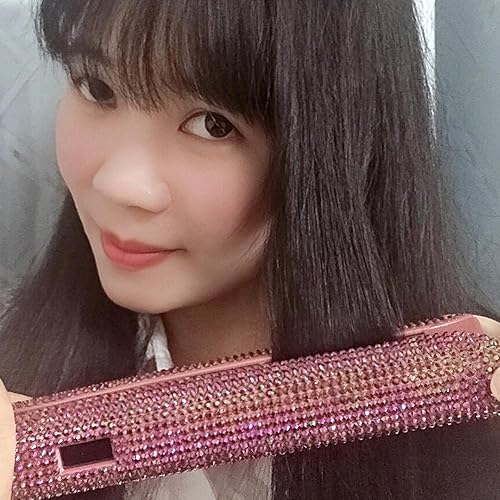 Miniatura 5 de Plancha de pelo brillante de 1 pulgada, alisadora profesional de nanotanio de doble voltaje, alisador de pelo MCH Instant Heat 480, estilo rápido,