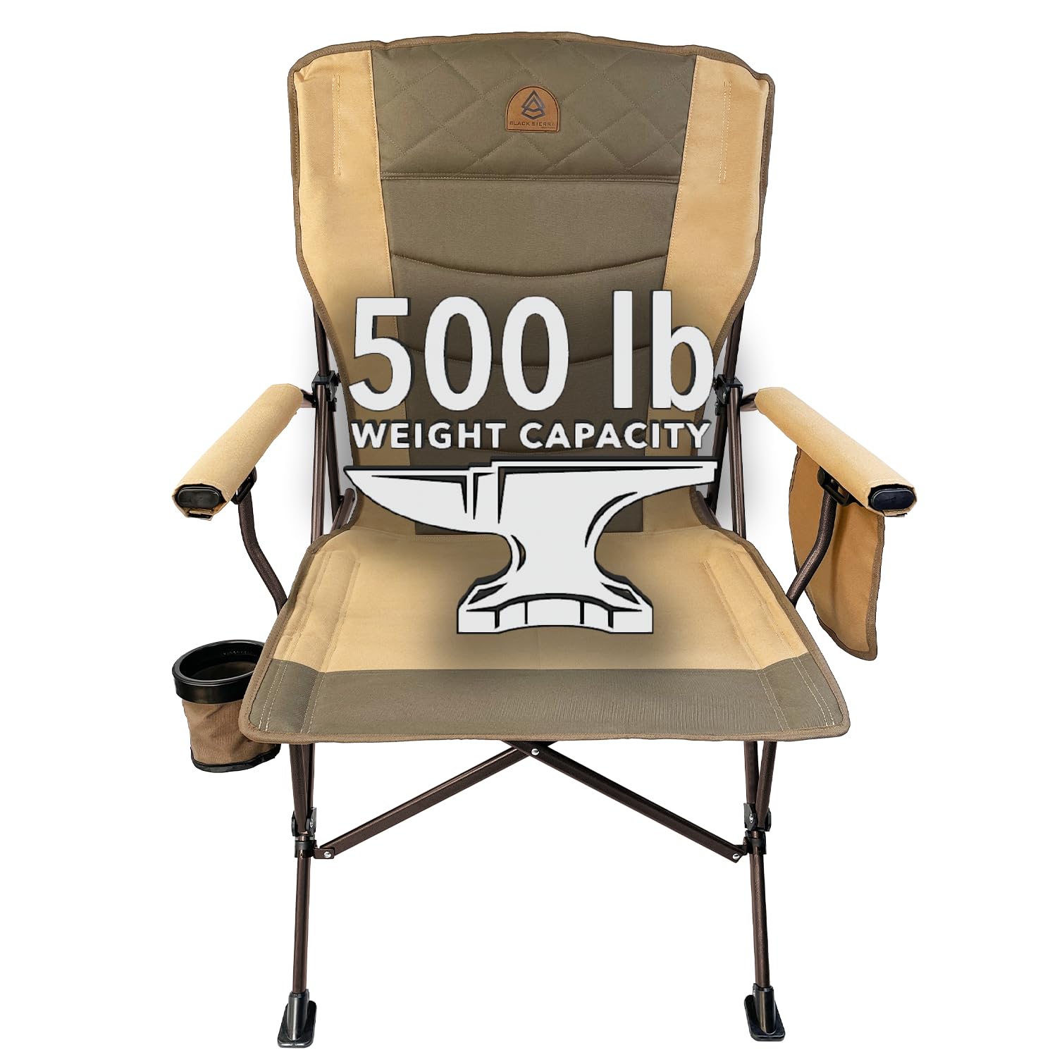 Amazon.com : Black Sierra Oversize Camping Chair for Adults