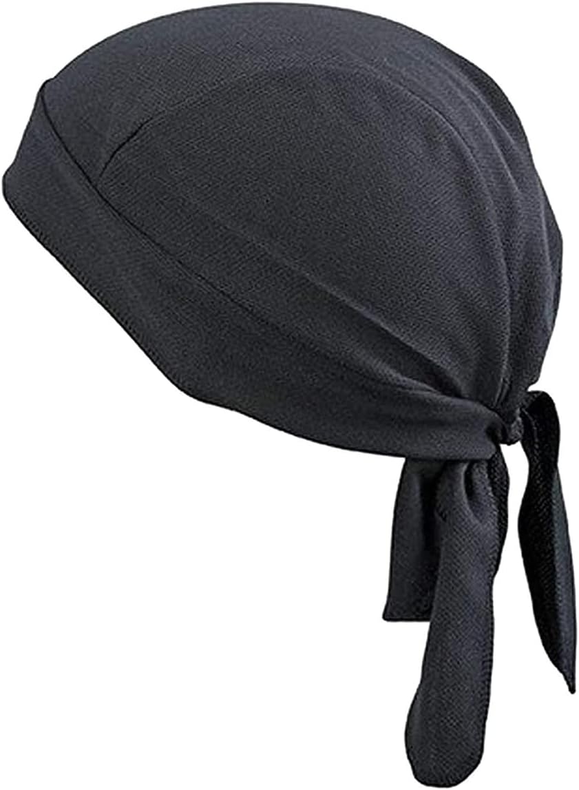 Sweat Wicking Beanie Cap Hat Skull Cap Pirate Hat Bandana Head Wrap for Men and Women