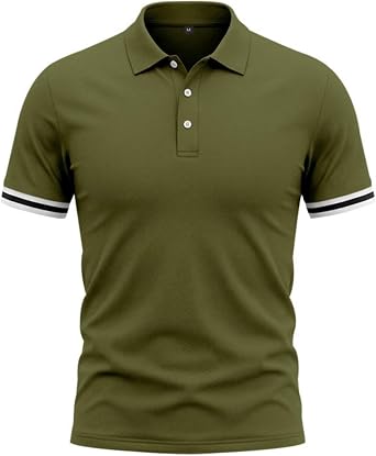Men's Polo Shirt Quick Dry Performance Short Sleeve Golf Shirts