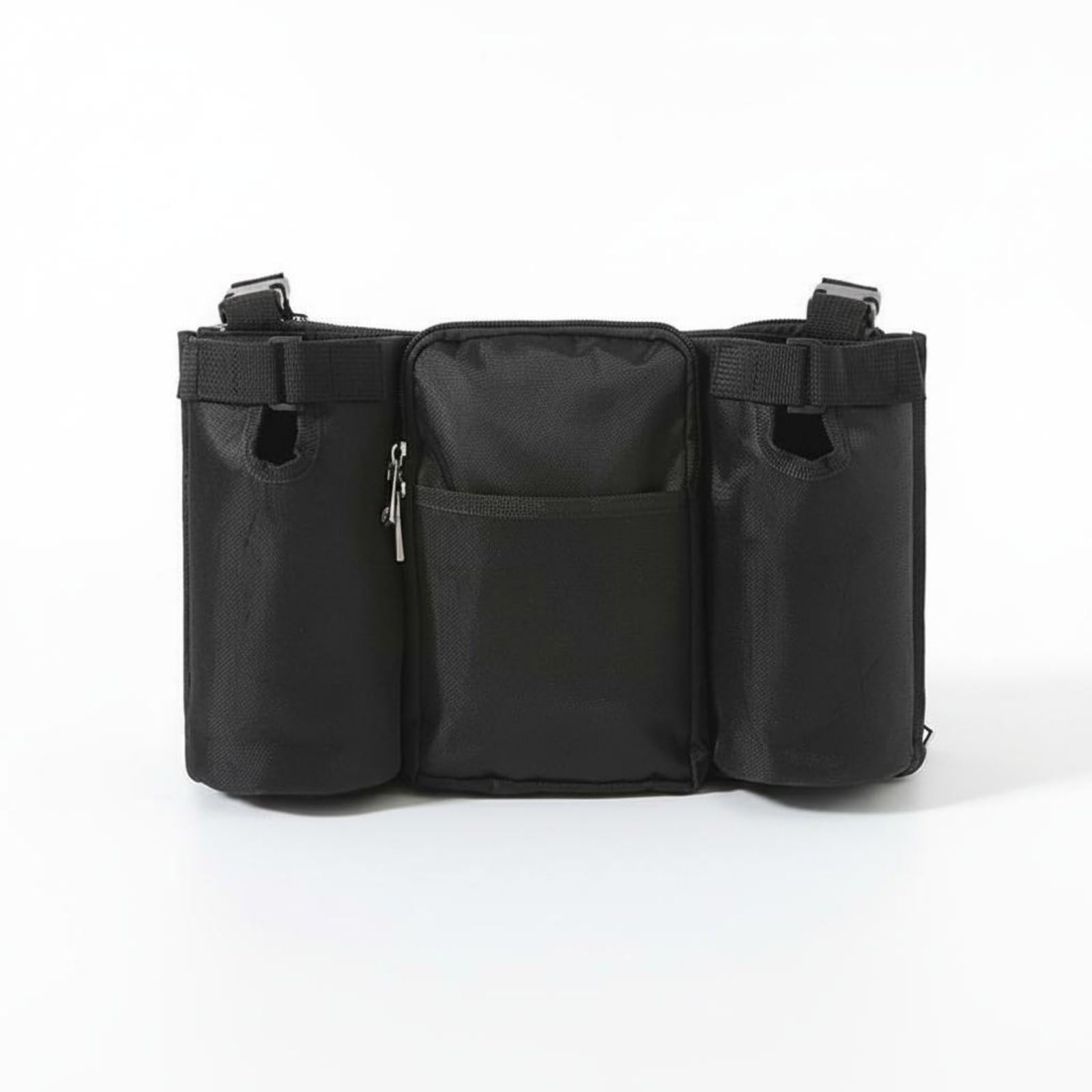 Stroller Organizer with Phone Bag Large Capacity Baby Stroller Hanging Organizer Multi-Pocket for Walking, Outdoor, Black-picture-28