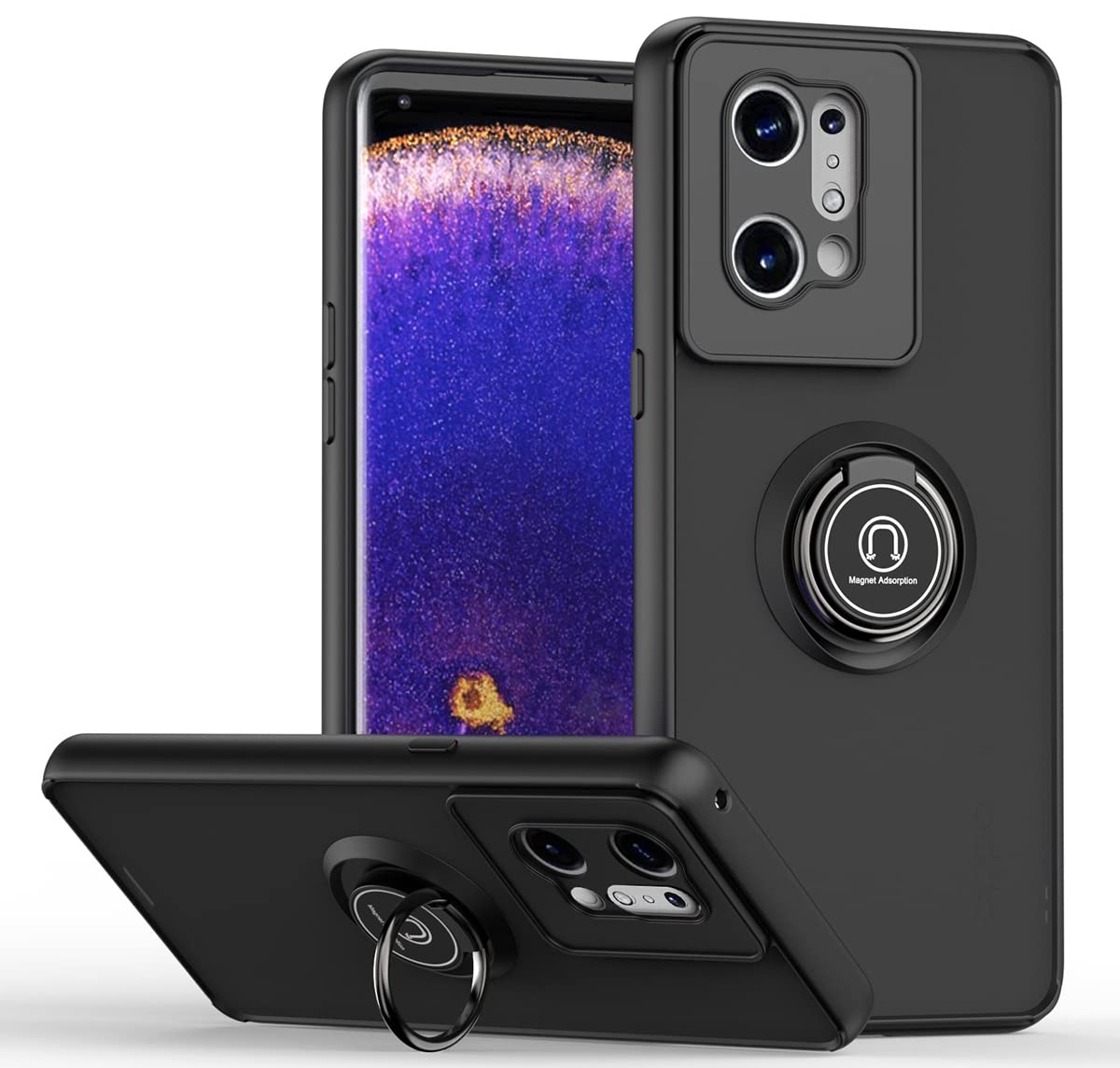 JIAFEI Coque pour Oppo Realme C35, PC/TPU Silicone Translucide Givré