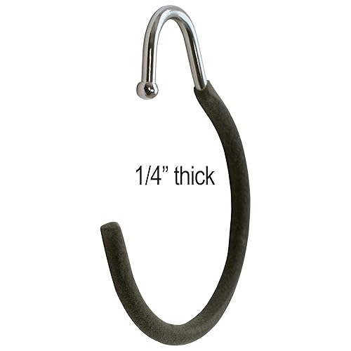 Miniatura 3 de NAHANCO NHMSH25 - Colgador de bufanda de terciopelo flocado para organizar y exhibir (paquete de 25)