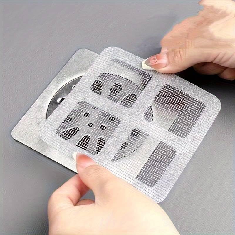 Jouis Gider Süzgeci Banyo Duş Tuvalet,Böcek ve Haşere Engelleyici, Saç Küvet Drenajı Kapağı, 10 Adet, 10x10 Cm, Yapışkanlı 1.SINIF