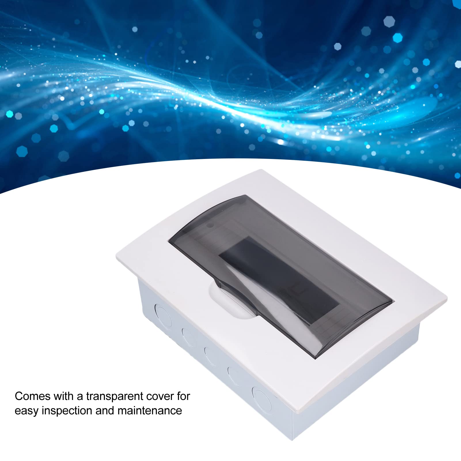 SIXRUN Caja de Distribución de Energía, Tapa Transparente de 12 Vías