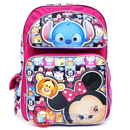 Disney Nuevo Love Tsum 16 pulgadas Lienzo estilo mochila rosa 3