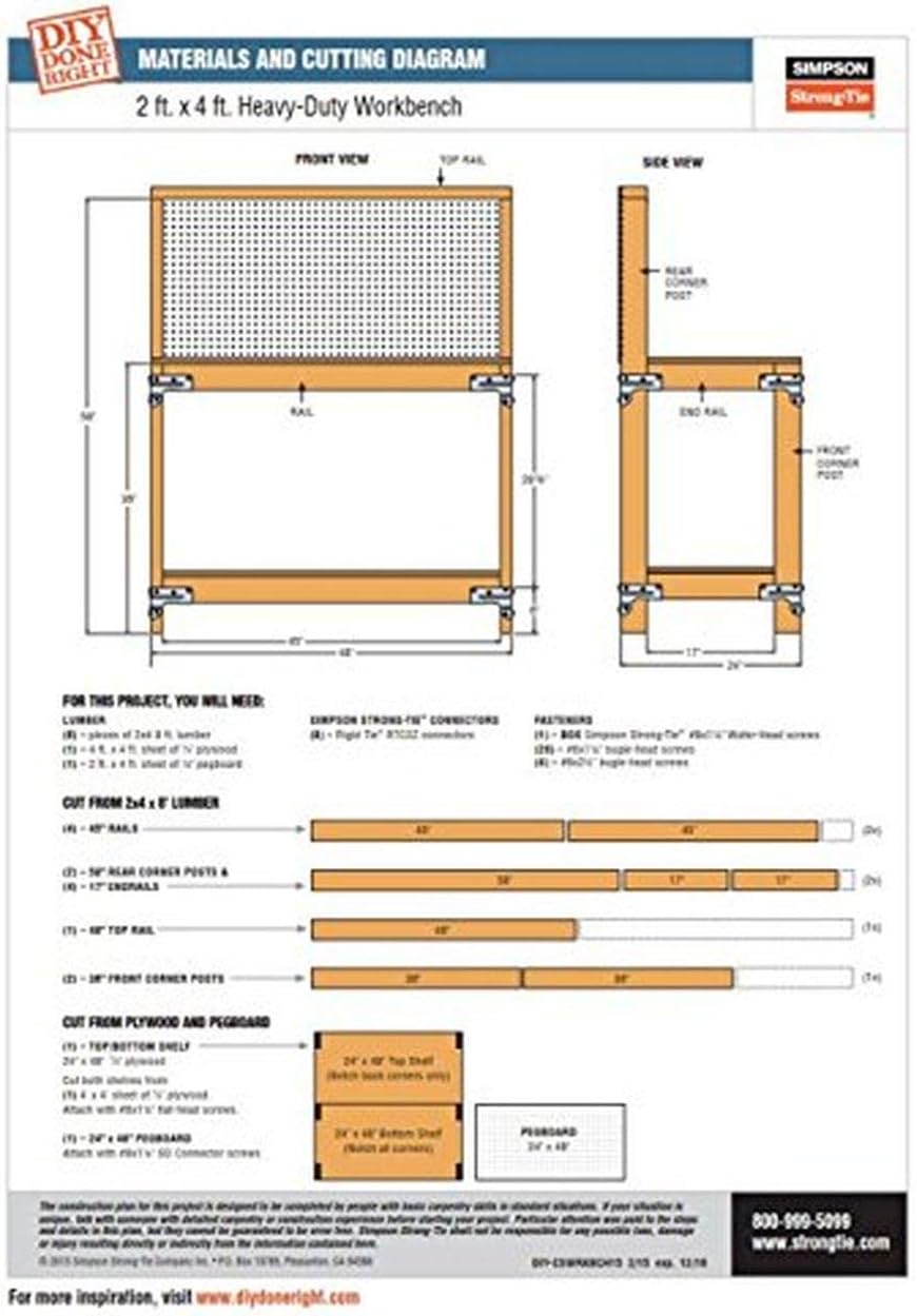 Simpson Strong-Tie WBSK - Workbench and Shelving Hardware Kit
